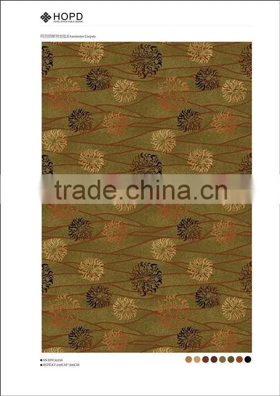 moquette carpet Axminster carpet with floral pattern