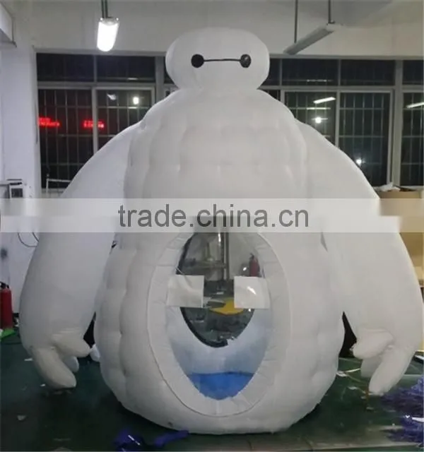 Customized inflatable baymax cash machine / inflatable promotional money machine