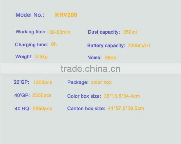 Vacuuming Robot KRV206