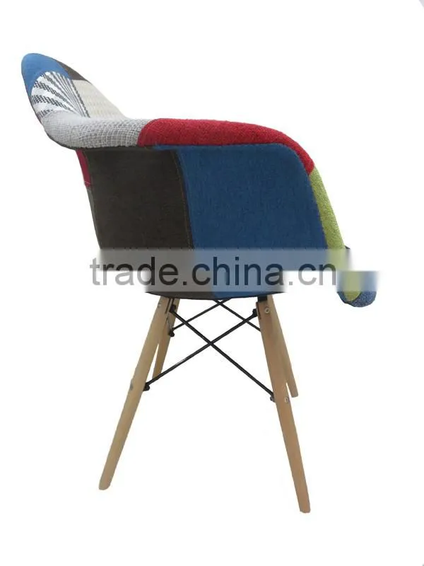 hot sale dining chairs with arms armchair patchwork