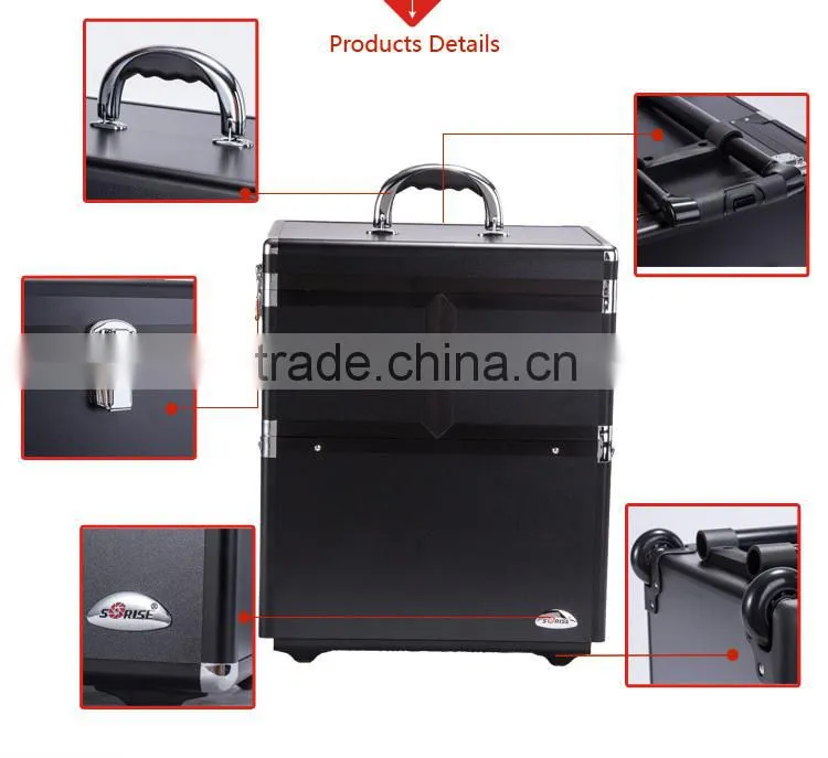 Sunrise Beauty Makeup Aluminum Professional Beauty Trolley Case