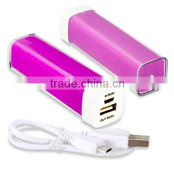 2600mah External Battery Pack Emergency Charger Adapter with Micro usb cable
