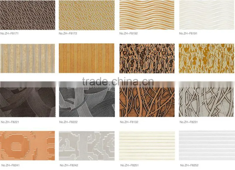 high quality MDF base material 3d wallpaper
