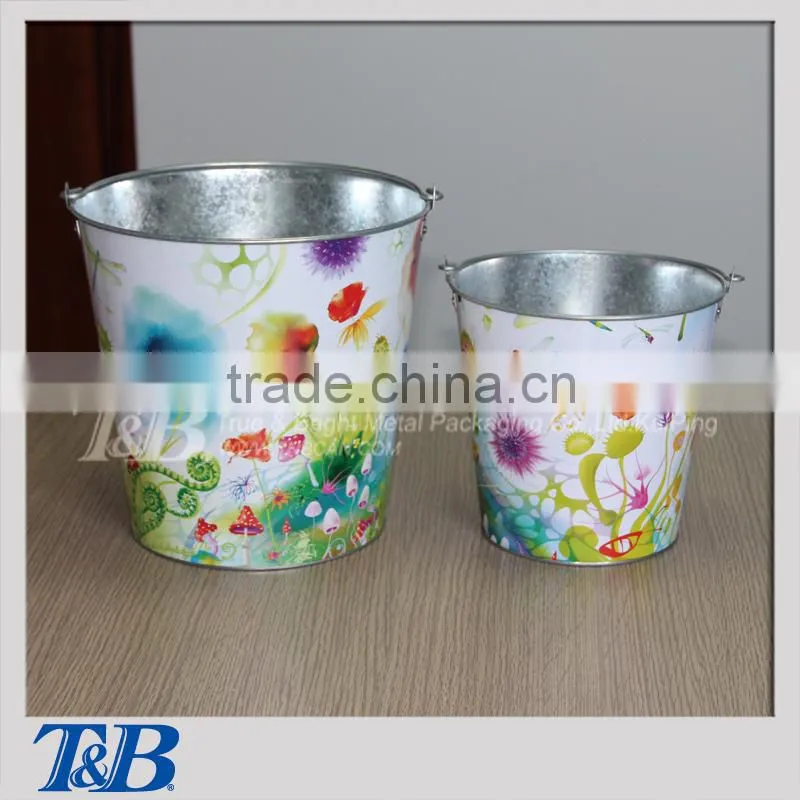 Hot selling full colour gardening pail
