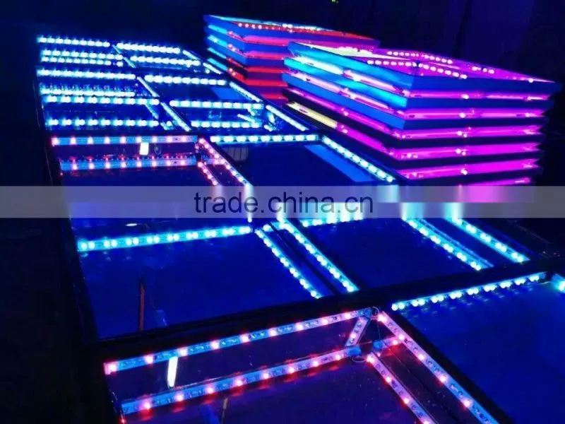 Newest Popular LED Rechangeable Glass Dance Floor Tile