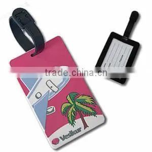Manufacture Soft PVC Travel Luggage Tag For Airlines