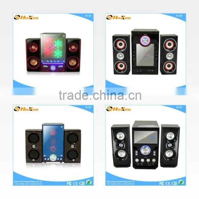 amplifier speaker system with usb,sd,fm ,remote ,2.1 speaker system with amplifier N-23