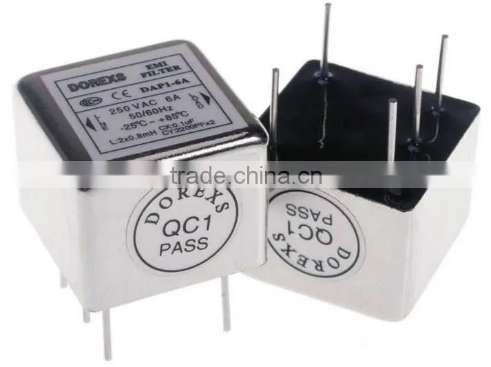 Single phase ac filter PCB Mounting EMI Filter