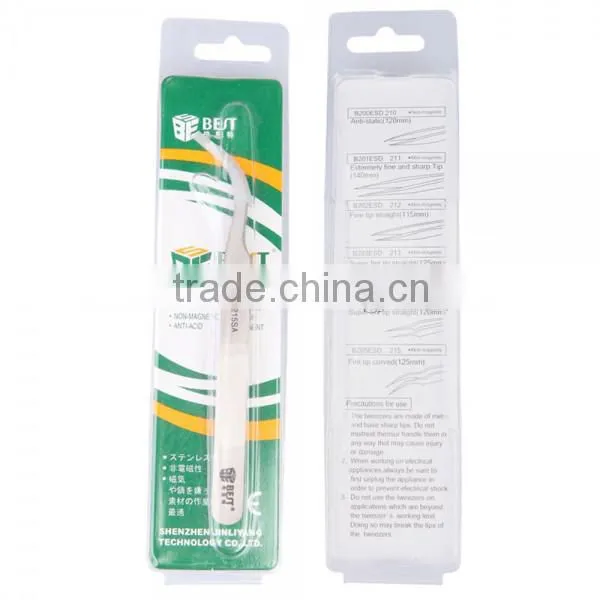 BST-215SA Highly Precise Stainless Steel Matt Tweezers