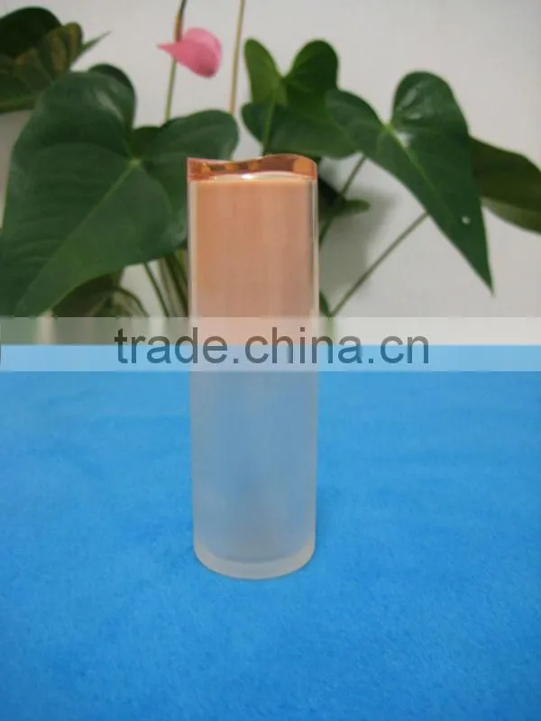custom design 40ml transparent cosmetic bottle,liquid foundation container,skin care lotion bottles with plastic cap manufacture