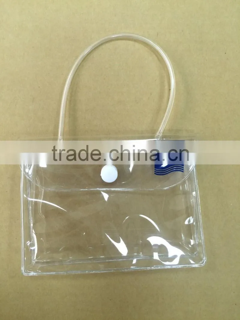 Customized transparent pvc bag make-up packaging