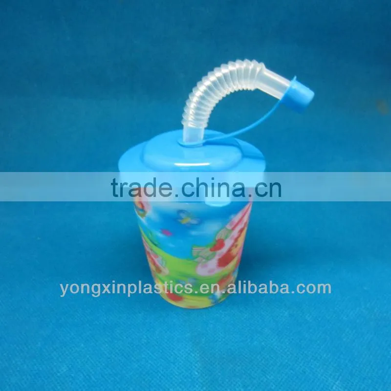 3D Lenticular Cup with straw and lid