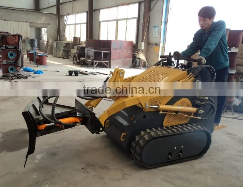 China high performacne track type mini skid steer loader with mini trencher for sale