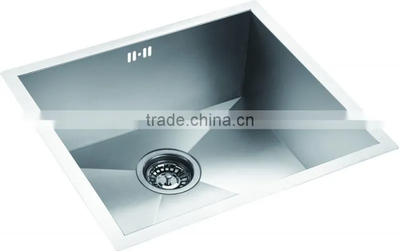 Undermount Industrial Single Bowl Stainless Steel Hand Made Kitchen Sink GR-2317