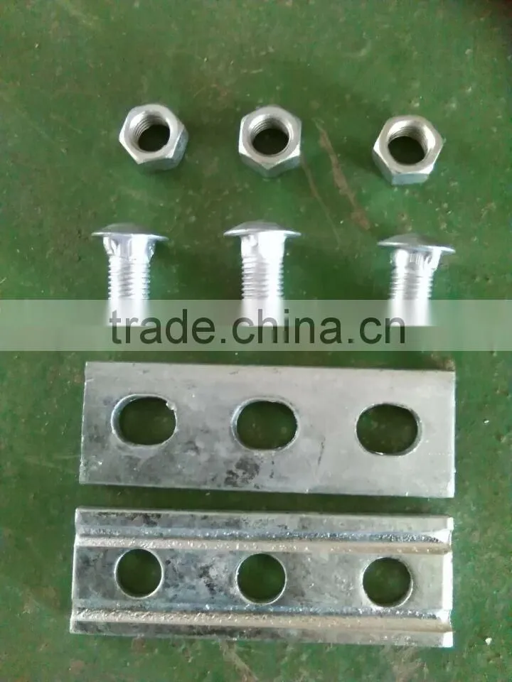 Suspension clamp with 3 bolts / Electric galvanized steel cable clamp