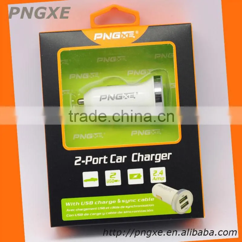 Hot sale retractable car wireless charger power bank for iPad 2014
