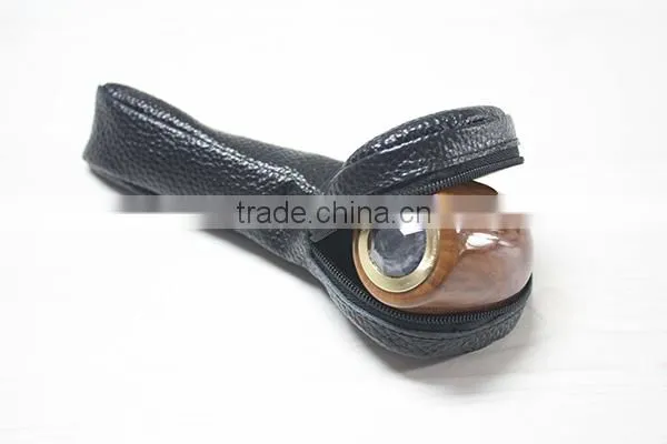 Customized leather high quality tobacoo pipe bag