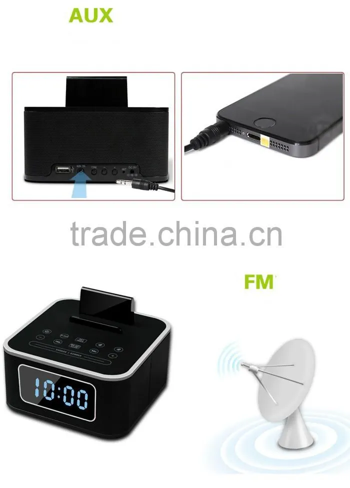Portable bluetooth fm radio speaker with usb port aux bluetooth speakers