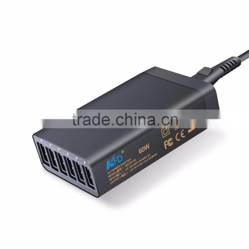 Portable universal usb dc 5 volt charger Adapter 6 Ports