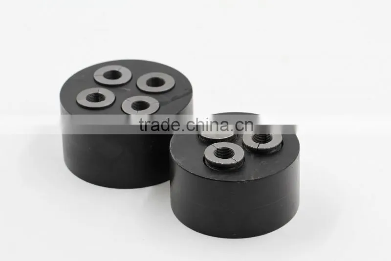 Prestressing steel road anchorage block