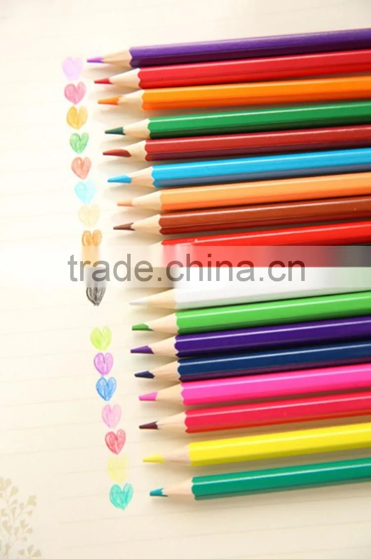 Wholesale high quality 12pcs sharpener wooden drawing drawing pencils