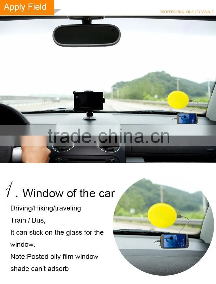 0.6W USB output waterproof window solar power bank with sticker