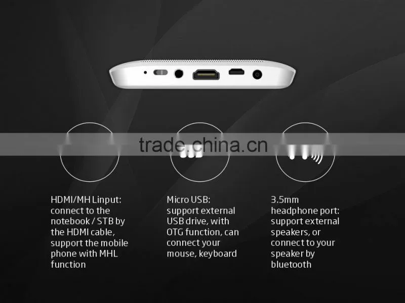 COCOPICO Manufaturer Bluetooth 120Lumens Brightness Remote Control home theater projector