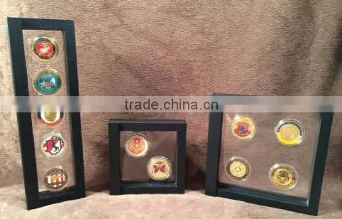 Challenge Coin Case - Five Coin Display, Challenge Coin Displays, Military Coin Display Cases