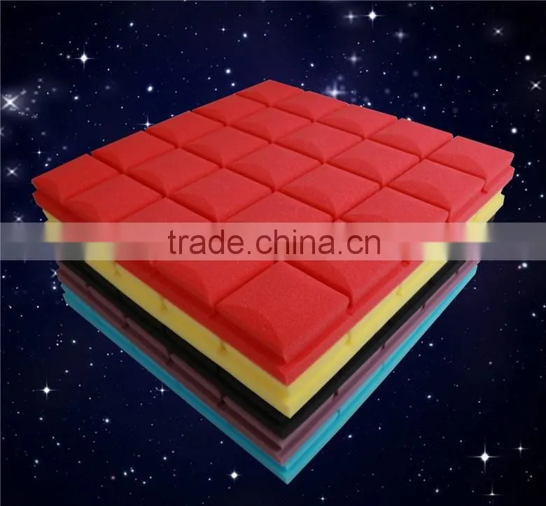 Acoustic walls insulation/colorful square sound proof sponge