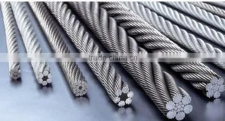 Stainless steel wire rope, steel wire rope, galvanized steel wire rope