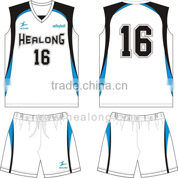 custom sleeveless plain volleyball jersey