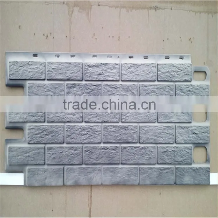 Faux stone Brick Exterior Wall panel plastic wall siding