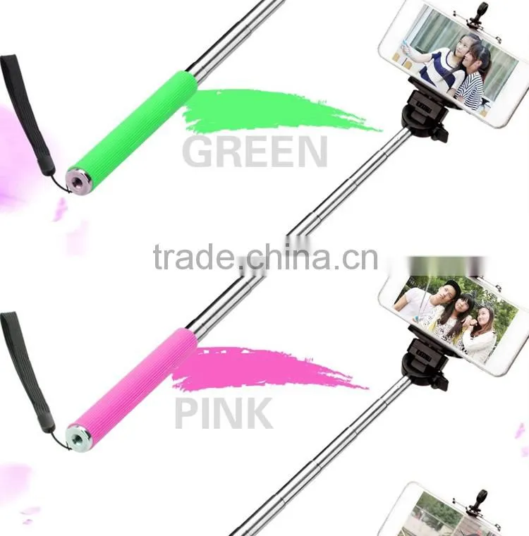 2015 new stick selfie with bluetooth custom selfie-stick for cell phone