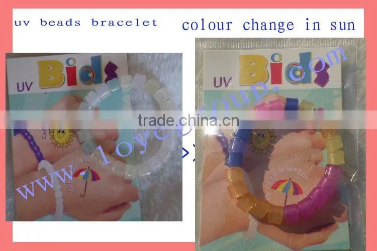 uv bead bracelet colour change bracelet