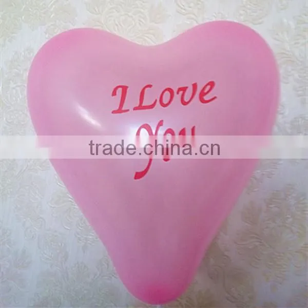 Printed heart shaped balloon /wholesale balloon China factory