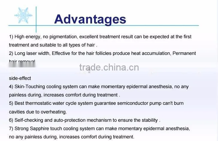 SHR 808nm diode laser deplication