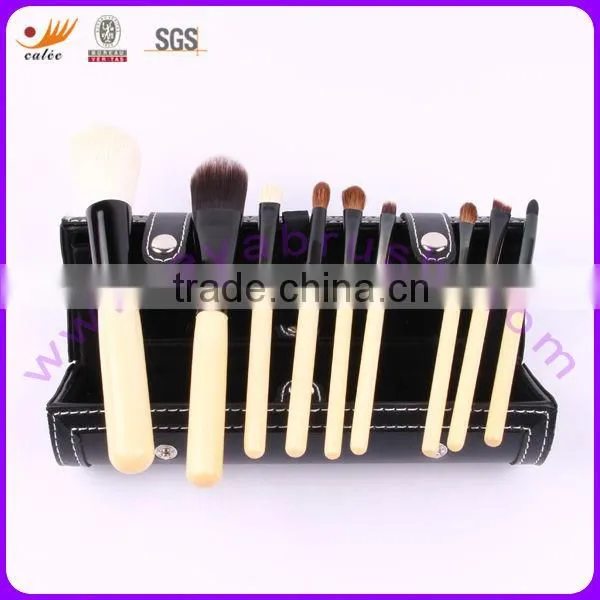 shenzhen factory best seller cosmetic brush set with mirror