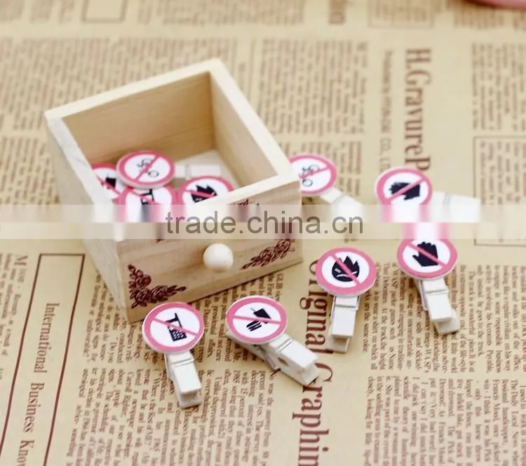 promotional gift custom paper clip/souvenir photo clip/school wooden book mark