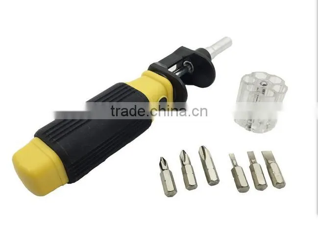 6 in 1 Multifunction Portable Hand Screwdriver All-in-One Screw driver and Bit Set