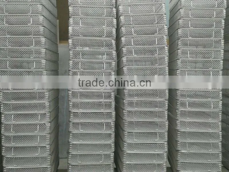 Stainless steel wire basket Fry basket /cleaning Metal Baskets/drying wire basket /rack /medical instrument cleaning baskets