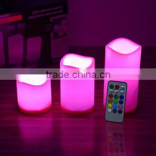 Promotional colorful Safe Non-toxic votive electric church candles