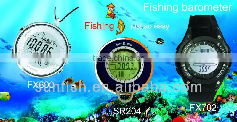 Fishing barometer watch