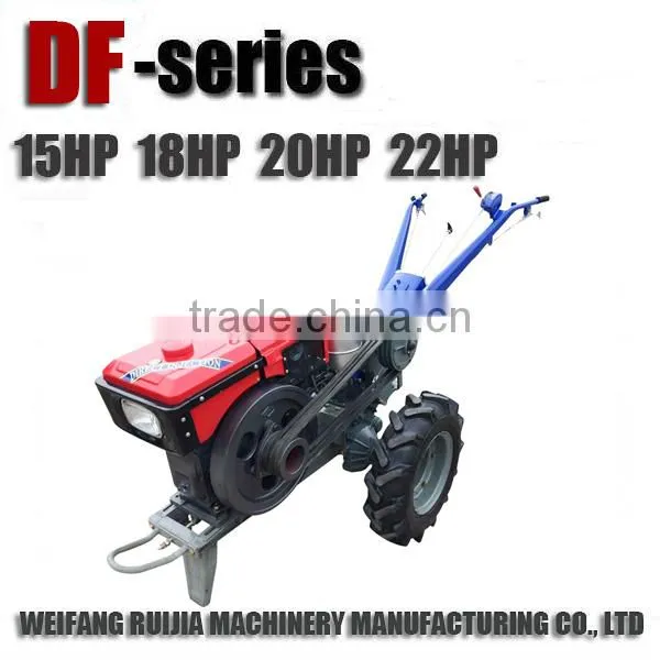 Hot sale rotary for df 22hp model walking tractors of sale! DONGFENG model 15 - 22HP walking tractor with rotary tiller for sale