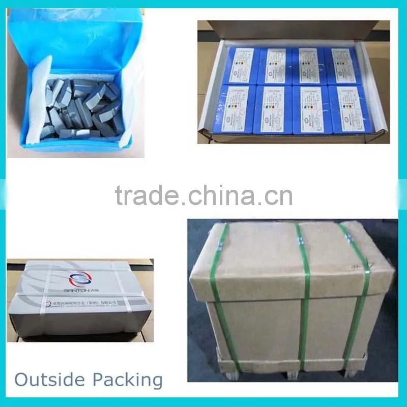 K05 K10 K20 cemented tungsten carbide saw tips for brazing