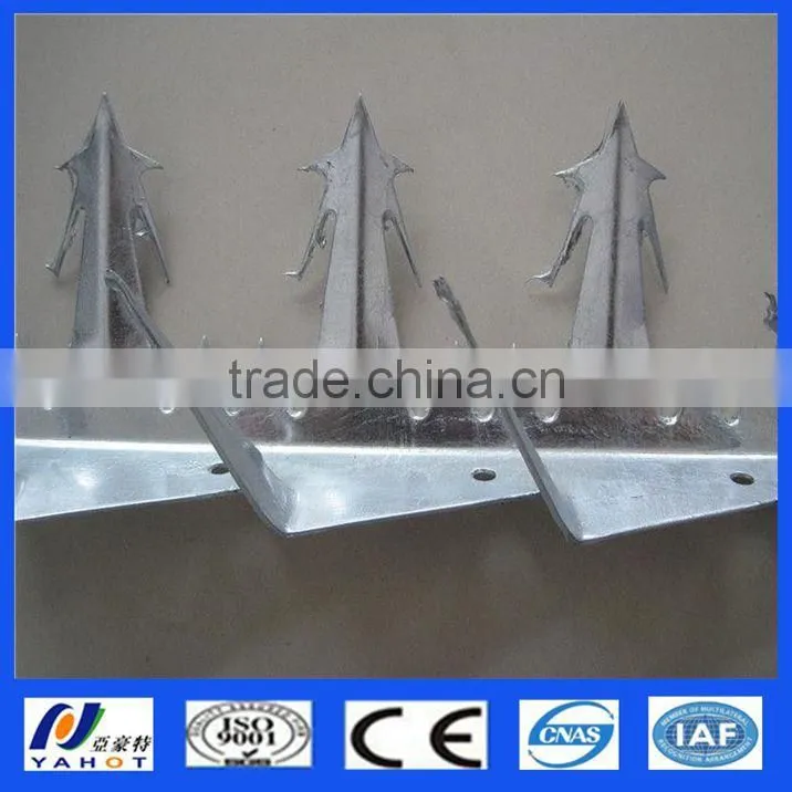 Stainless Steel Security Anti Climbing Razor Wall Spikes