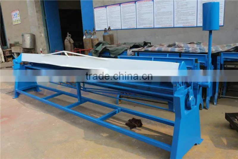 manual steel folding machine/steel sheet metal bender/duct folding equipment
