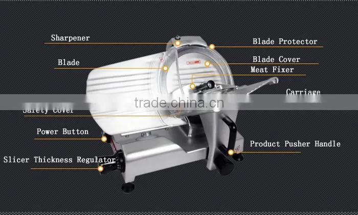 Restaurant Table Top Style Cooks Meat Slicer/Manual Meat Slicer/Mini Meat Slicer