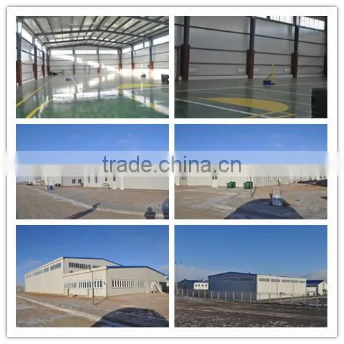 prefabricated light steel space frame for construction building farm chicken feed pellet production line