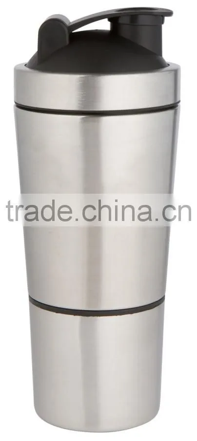 Custom printing logo 900ml/30 counce #304 18/8 stainless steel BPA free water bottle shaker protein/whey/supplements/workout