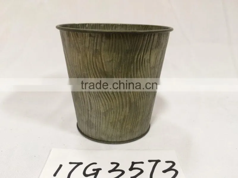 china special design grey little house shape garden metal flower pot planters